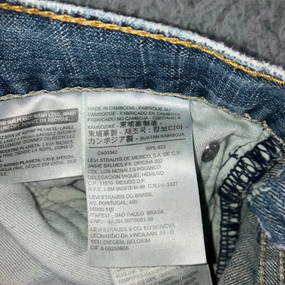Levis 569 Jeans Men 32 Loose Straight Fit Medium Wash Casual‎ Western